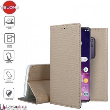 Telone smart magnet atverčiamas dėklas - auksinės spalvos (Motorola Moto Zoom) Telone smart magnet atverčiamas dėklas - auksinės spalvos (Motorola Moto Zoom)